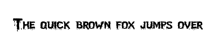 font preview of blood feast sw