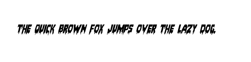 font preview of bloodlust italic