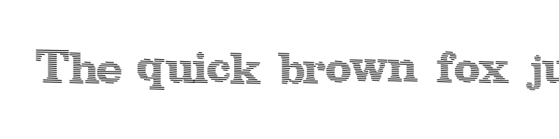 font preview of blue lines