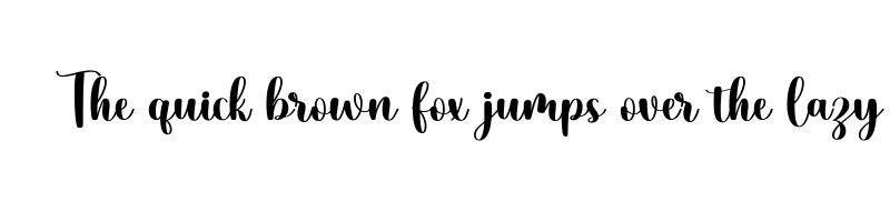 font preview of Blueshine