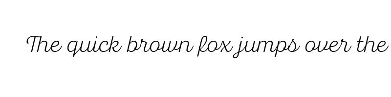 font preview of bluestar thin italic