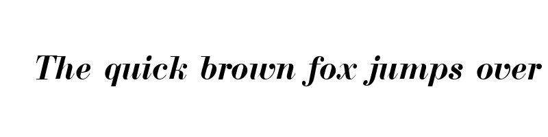 font preview of bodoni ctt bold italic