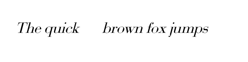 font preview of bodoni italic