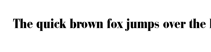 font preview of bodoni recut black condensed ssi normal