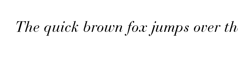 font preview of bodoni recut ssi italic