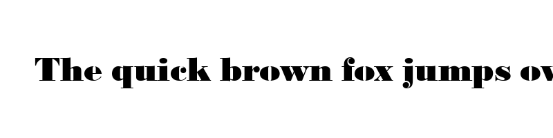 font preview of bodoni urw black regular