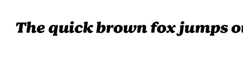 font preview of bogue black italic