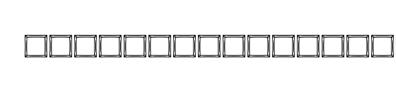 font preview of BORDERS2