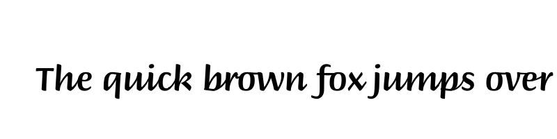 font preview of BriemHand Medium