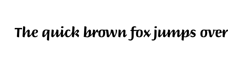 font preview of BriemHand SemiBold