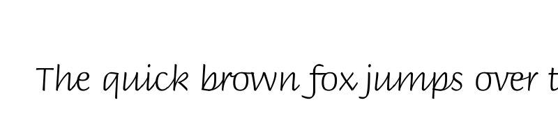 font preview of BriemHand Thin
