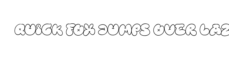 font preview of Bubble Street Outline