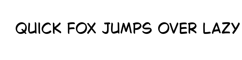 font preview of BubbleSans Regular