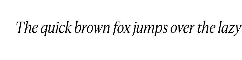 font preview of CanelaDeck LightItalic Trial