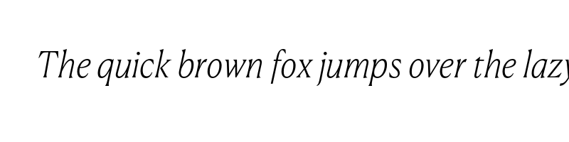 font preview of CanelaText ThinItalic Trial