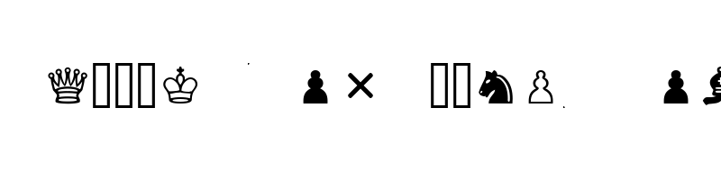 font preview of chess 1