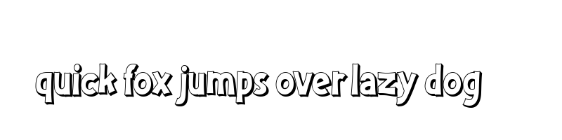 font preview of Chomiku 3D Regular