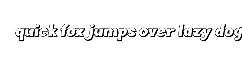 font preview of Chopic 3D Regular