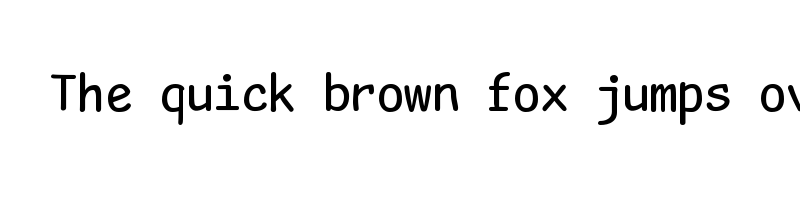 font preview of Comic Mono