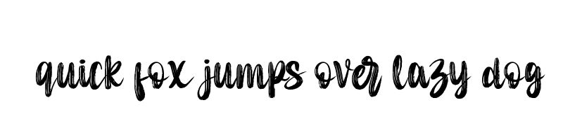 font preview of Dancing Brush