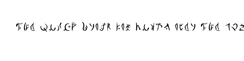font preview of Darnassian Runes