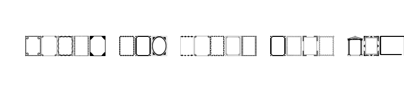 font preview of DesignerFrames Regular