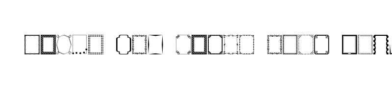 font preview of DesignerFramesTwo Regular
