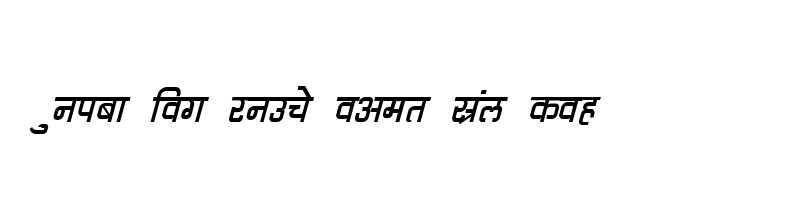 font preview of DevLys 060 Italic
