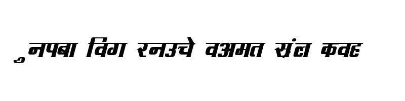 font preview of DevLys 090 Bold Italic