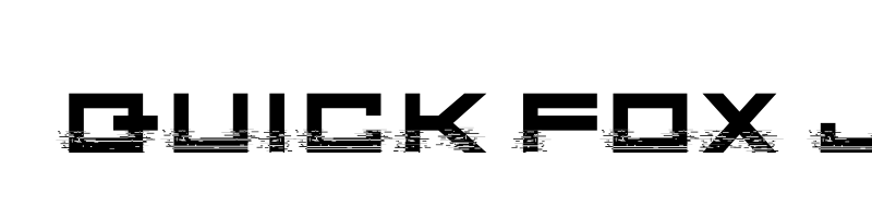font preview of Digital Glitch otf