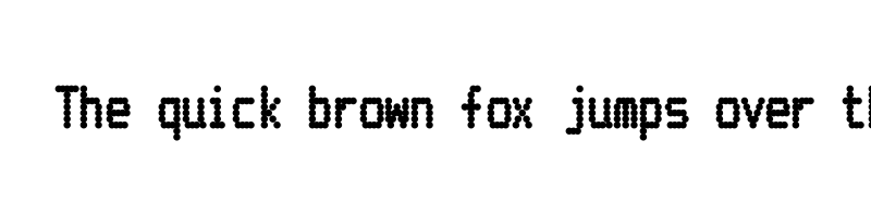 font preview of Dorothy MatrixM Compressed Regular