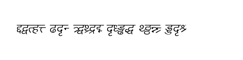 font preview of DV Divyae Italic