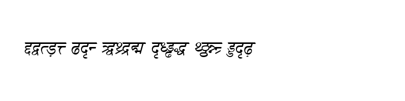 font preview of DV TTSurekh Italic