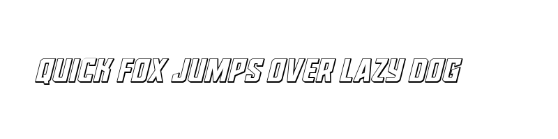 font preview of dynamic trooper 3d