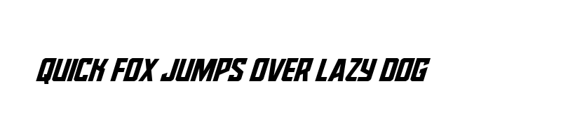 font preview of dynamic trooper ital