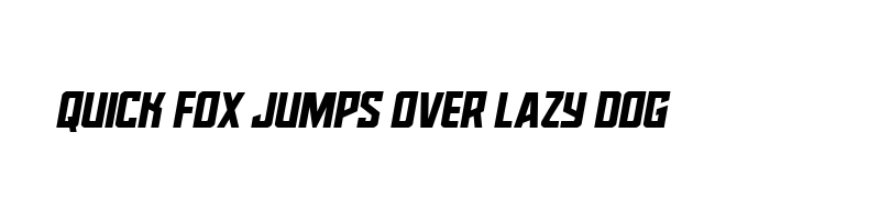font preview of dynamic trooper semi straight