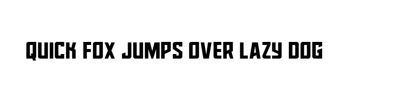 font preview of dynamic trooper spaced straight