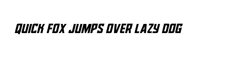 font preview of dynamic trooper spaced