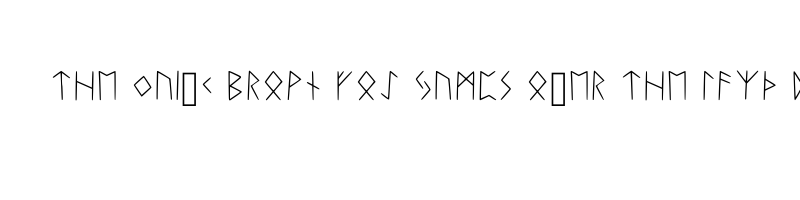 font preview of ElderFuarkFontDaanaasmyhr Regular