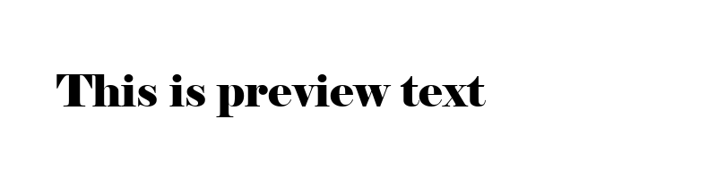 font preview of Elephant Regular