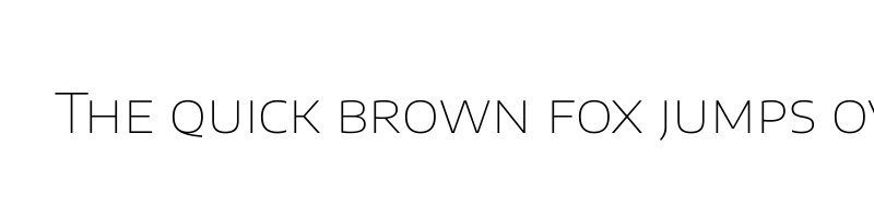 font preview of EncodeSansSC Expanded Thin