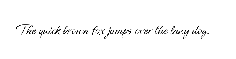 font preview of Ephesis Regular