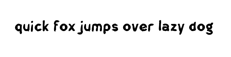 font preview of f Fantastic Rock