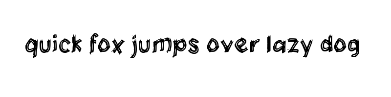 font preview of f Fluga