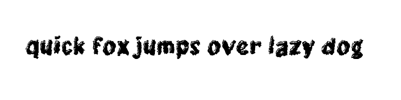 font preview of f Funga