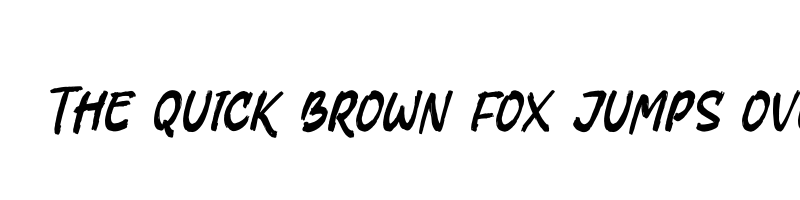 font preview of FAST RUSH