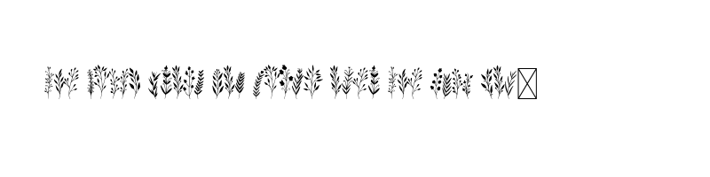 font preview of Floresta