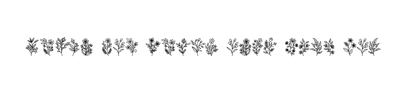font preview of Flowering