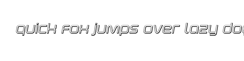 font preview of fox on thego 3d semital