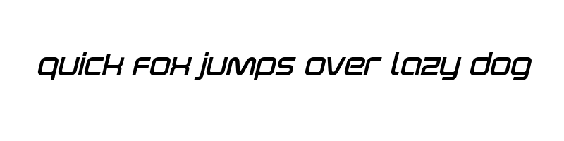 font preview of fox on thego Extra bold ital